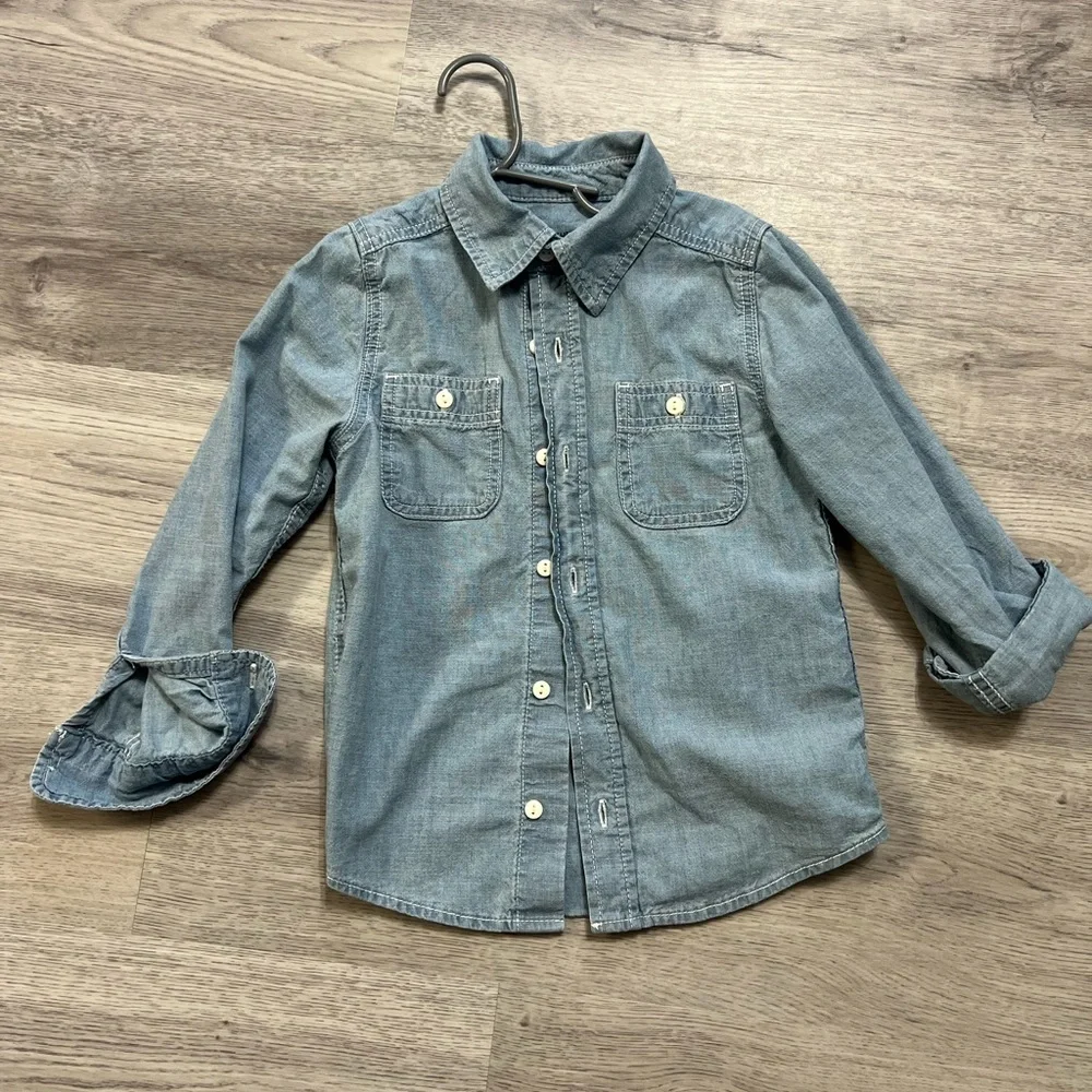 Boys size 6 Jean button up top by Oshkosh